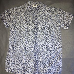 Floral short sleeve button up
